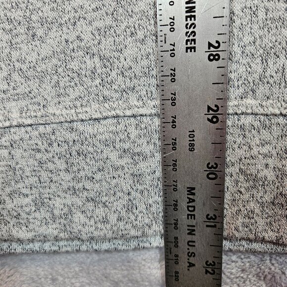 Athleta Womens L Long Sleeve Heathered Gray Tunic Top Athleisure yoga casual - Picture 6 of 11